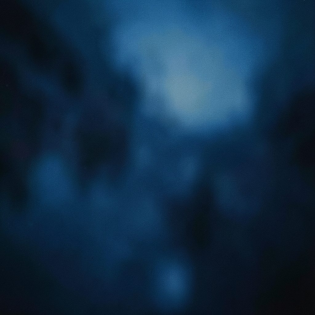 Wide cinematic view of a deep navy sky above soft muted rose horizons, with calm cool-toned gradients and a bright airy mood.